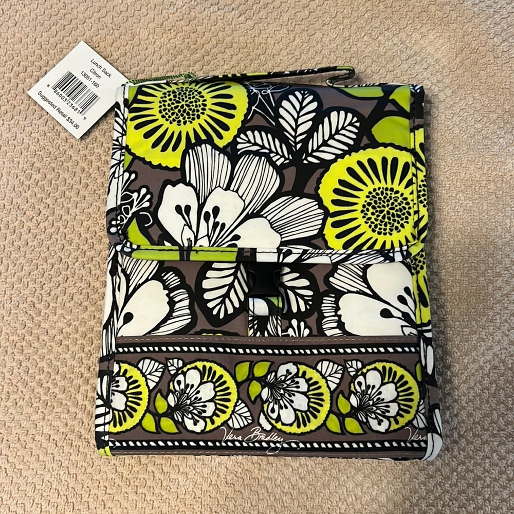 Vera Bradley “Lunch Sack” Citron (pattern)